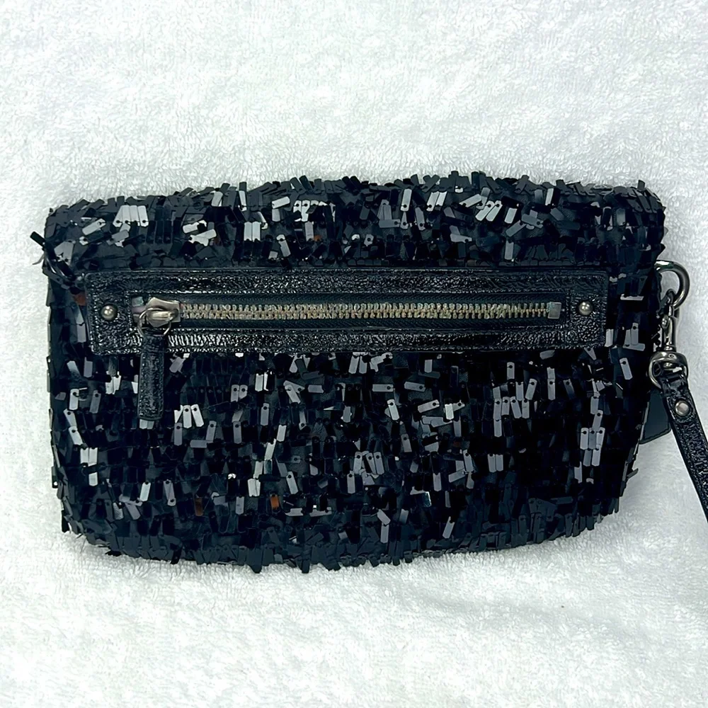 Coach Black Sequin Clutch 2010 - Picture 2 of 9